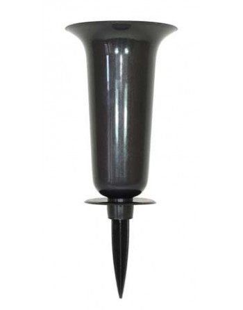 Váza zapichovací grafit 35x13cm(Tab.)