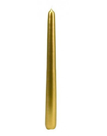 Svíčka konická 22x240 metal zlatá