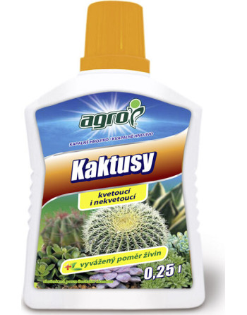 Hnojivo pro kaktusy 0,25 l/AGRO