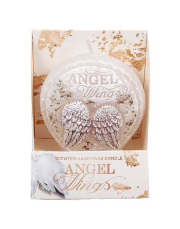 Svíčka Angel Wings disk 75mm v boxu vůně