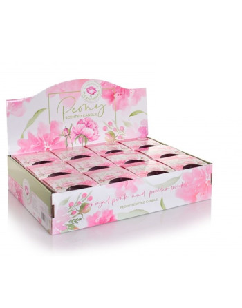 Svíčka v kon.skle 115g PEONY powder pink