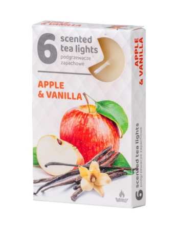 Svíčka čajová 6ks Apple Vanilla