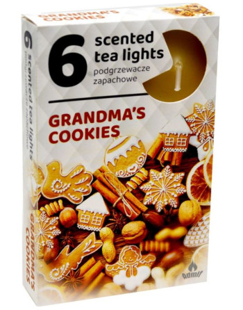 Svíčka čajová 6ks Grandmas cookies