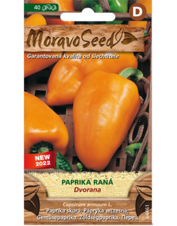 Paprika zel.raná DVORANA MS/oranž.